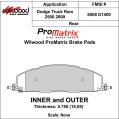 Klocki hamulcowe Wilwood 150-D1400K PM ProMatrix D1400 Street Performance Racing Pads .75 USA-WIL-150-D1400K 749,99 zł-2