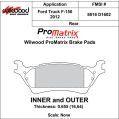 Klocki hamulcowe Wilwood 150-D1602K PM ProMatrix D1602 Street Performance Racing Pads .655 USA-WIL-150-D1602K 599,99 zł-2