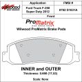 Klocki hamulcowe Wilwood 150-D1631AK PM ProMatrix D1631A Street Performance Racing Pads .69 USA-WIL-150-D1631AK 699,99 zł-2