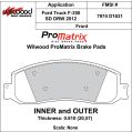 Klocki hamulcowe Wilwood 150-D1631K PM ProMatrix D1631 Street Performance Racing Pads .81 USA-WIL-150-D1631K 749,99 zł-2