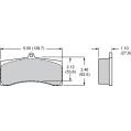 Klocki hamulcowe Wilwood 15J-10004K PolyMatrix J 9728 High-Temperature Racing Pads 1.10 USA-WIL-15J-10004K 2 799,98 zł-2