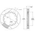 Wilwood 160-15876-B GT Slotted 48 Curved Vane Rotor 13in Burnished Left USA-WIL-160-15876-B 3 099,99 zł-2