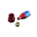 AN6 PTFE Końcówka paliwowa olejowa prosta JIC Czerwony KP4606-001-R 32,90 zł-2