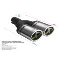 Uniwersalna końcówka tłumika owalna 95×65mm długość 160mm średnica montażowa 45mm N2-10K/45 349,00 zł-2