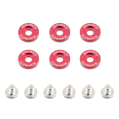 Ozdobne śrubki i podkładki Mishimoto Fender Washer Kit małe czerwone MMFW-SM-6RD 85,01 zł-1