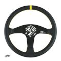 Kierownica sportowa FMIC.Pro Classic skórzana 350mm odsadzenie 33mm żółta FP-WHEEL-004 450,00 zł-2