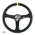 Kierownica sportowa FMIC.Pro Track skórzana 350mm odsadzenie 33mm żółta FP-WHEEL-010 450,00 zł-2