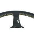 Kierownica sportowa FMIC.Pro Track skórzana 350mm odsadzenie 33mm żółta FP-WHEEL-010 450,00 zł-4
