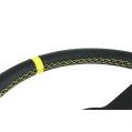 Kierownica sportowa FMIC.Pro Track skórzana 350mm odsadzenie 33mm żółta FP-WHEEL-010 450,00 zł-5