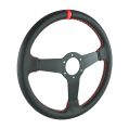 Kierownica sportowa FMIC.Pro Track skórzana 350mm odsadzenie 33mm czerwona FP-WHEEL-011 450,00 zł-6