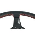 Kierownica sportowa FMIC.Pro Track skórzana 350mm odsadzenie 33mm czerwona FP-WHEEL-011 450,00 zł-4