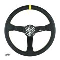 Kierownica sportowa FMIC.Pro Track skórzana 350mm odsadzenie 90mm żółta FP-WHEEL-016 500,00 zł-2