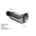Uniwersalna końcówka tłumika okrągła 80mm długość 170mm średnica montażowa 45mm N1-13DTM/45 186,00 zł-2