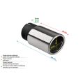 Uniwersalna końcówka tłumika owalna 65×55mm długość 80mm średnica montażowa 55mm N1-15K/55 76,00 zł-2