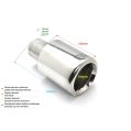 Uniwersalna końcówka tłumika okrągła 100mm długość 120mm średnica montażowa 55mm N1-17-3/55 214,00 zł-2