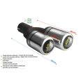 Uniwersalna końcówka tłumika okrągła 80mm długość 200/180mm średnica montażowa 50mm N2-07-1L/50 394,01 zł-2
