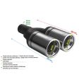 Uniwersalna końcówka tłumika okrągła 80mm długość 200mm średnica montażowa 50mm N2-07/50 378,00 zł-2