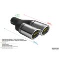 Uniwersalna końcówka tłumika okrągła 100mm długość 200mm średnica montażowa 60mm N2-101RS/60 454,01 zł-2