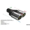 Uniwersalna końcówka tłumika okrągła 100mm długość 200/180mm średnica montażowa 60mm N2-101RSP/60 454,01 zł-2