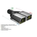 Uniwersalna końcówka tłumika specjalna 86×54mm długość 200mm średnica montażowa 50mm N2-45L*/50 286,00 zł-2