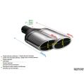 Uniwersalna końcówka tłumika owalna 220×80mm długość 220mm średnica montażowa 60mm N2-55L*/60 411,40 zł-2