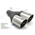 Uniwersalna końcówka tłumika okrągła 90mm długość 220mm średnica montażowa 65mm N2-90-1*/65 327,00 zł-2
