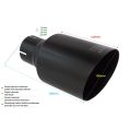 Uniwersalna końcówka tłumika okrągła 100mm długość 120mm średnica montażowa 65mm NBL1-101*/65 270,00 zł-2