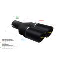 Uniwersalna końcówka tłumika okrągła 70mm długość 200/180mm średnica montażowa 55mm NBL2-70RS*/55 367,20 zł-2