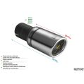 Uniwersalna końcówka tłumika okrągła 90mm długość 190mm średnica montażowa 45mm N1-90RS/45 195,00 zł-2
