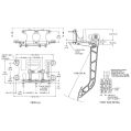 Pedały Wilwood 340-11299 hamulec i sprzęgło podwieszane na 3 pompy USA-WIL-340-11299 1 599,00 zł-2