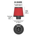 Stożkowy filtr powietrza AEM 21-204DK 80-89mm USA-AEM-21-204DK 289,00 zł-2