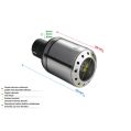 Uniwersalna końcówka tłumika okrągła 100mm długość 120mm średnica montażowa 55mm N1-22/55 213,00 zł-2