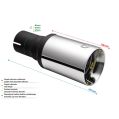Uniwersalna końcówka tłumika okrągła 80mm długość 120mm średnica montażowa 55mm N1-61/55 190,99 zł-2