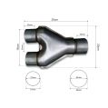 Y-pipe 63-57mm EXYC-1 185,00 zł-5