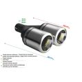 Uniwersalna końcówka tłumika okrągła 100mm długość 230mm średnica montażowa 60mm N2-17-1/60 374,01 zł-2